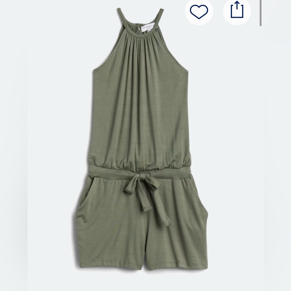 NWT Michael Stars Baylor Halter Neck Knit Romper